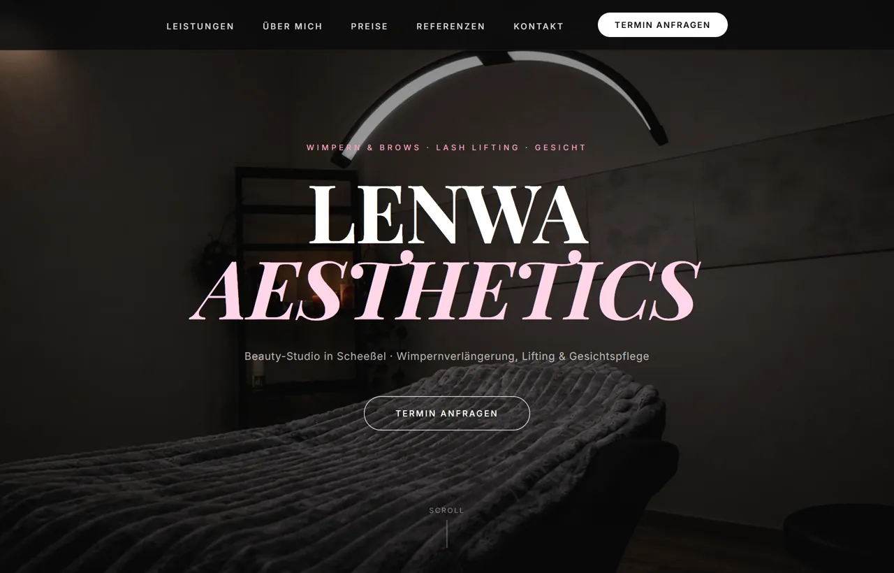 Lenwa Aesthetics Website
